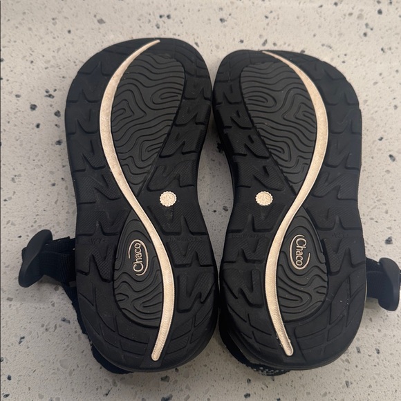 Chaco Black & White Textile Strappy Sandals Women’s Casual Outdoors Size 7 EUC - Picture 8 of 12